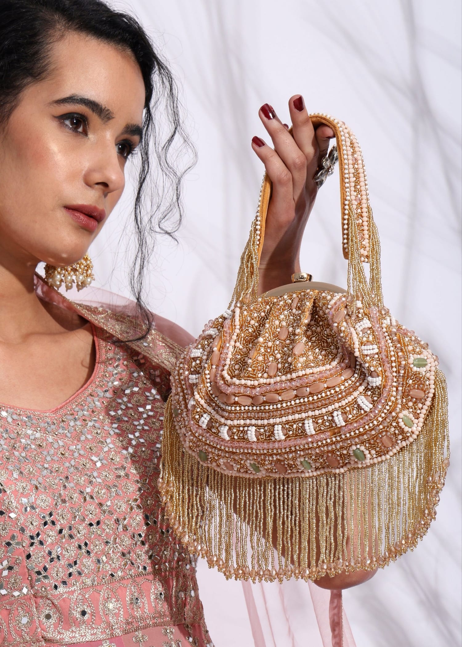 Sunehri Golden Batua Bag