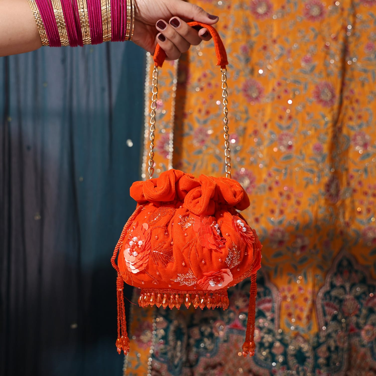 Kumkum Orange Potli