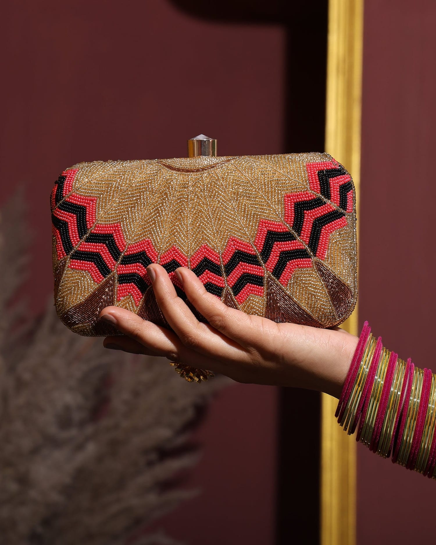 Monet Beaded Clutch