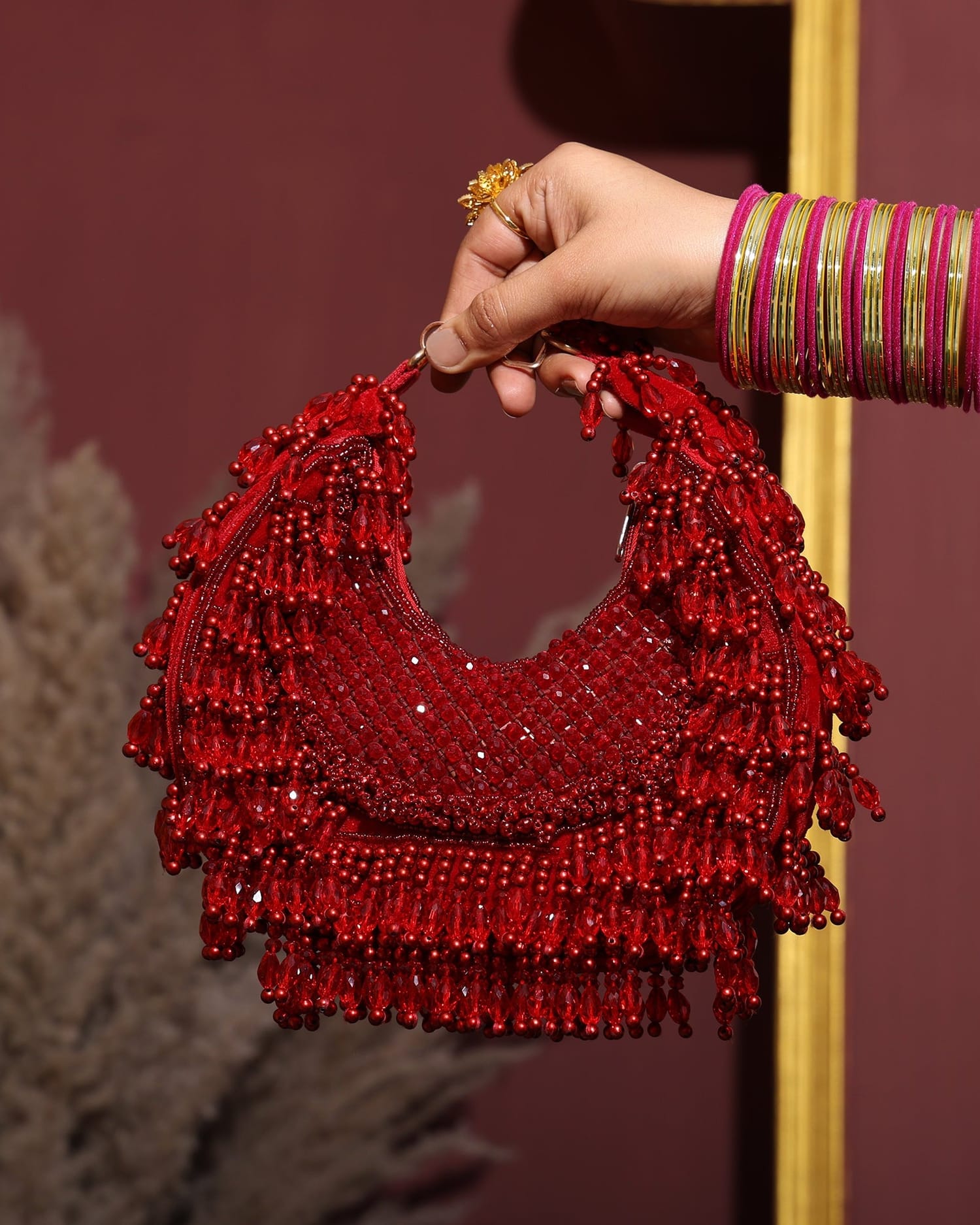 Rhea Black Moon Bag