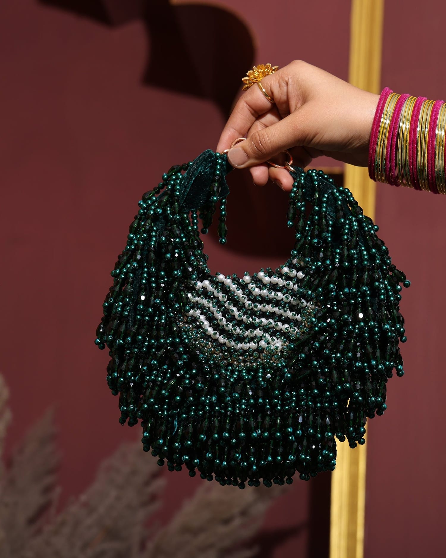 Rhea Black Moon Bag
