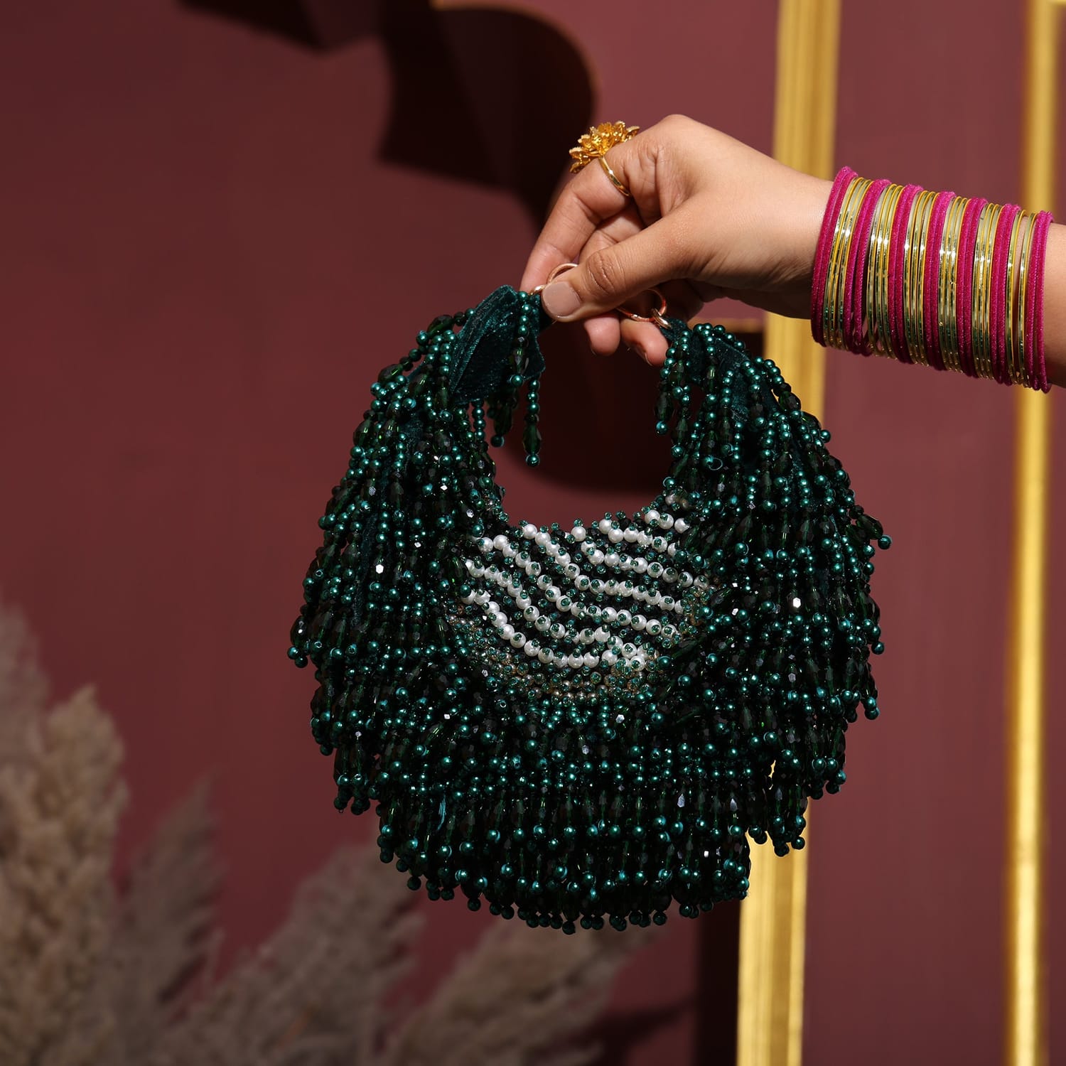 Rhea Black Moon Bag