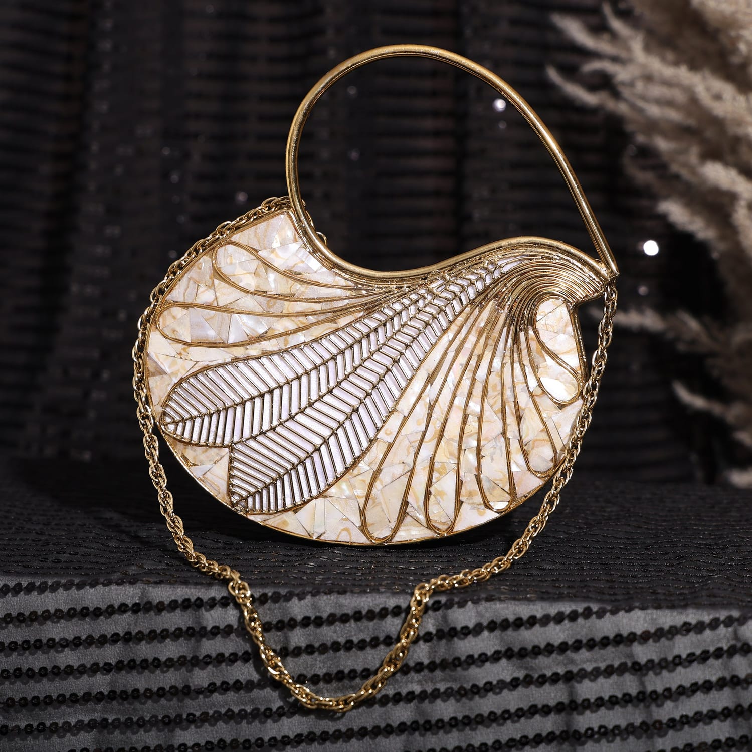 Taru Golden Clutch