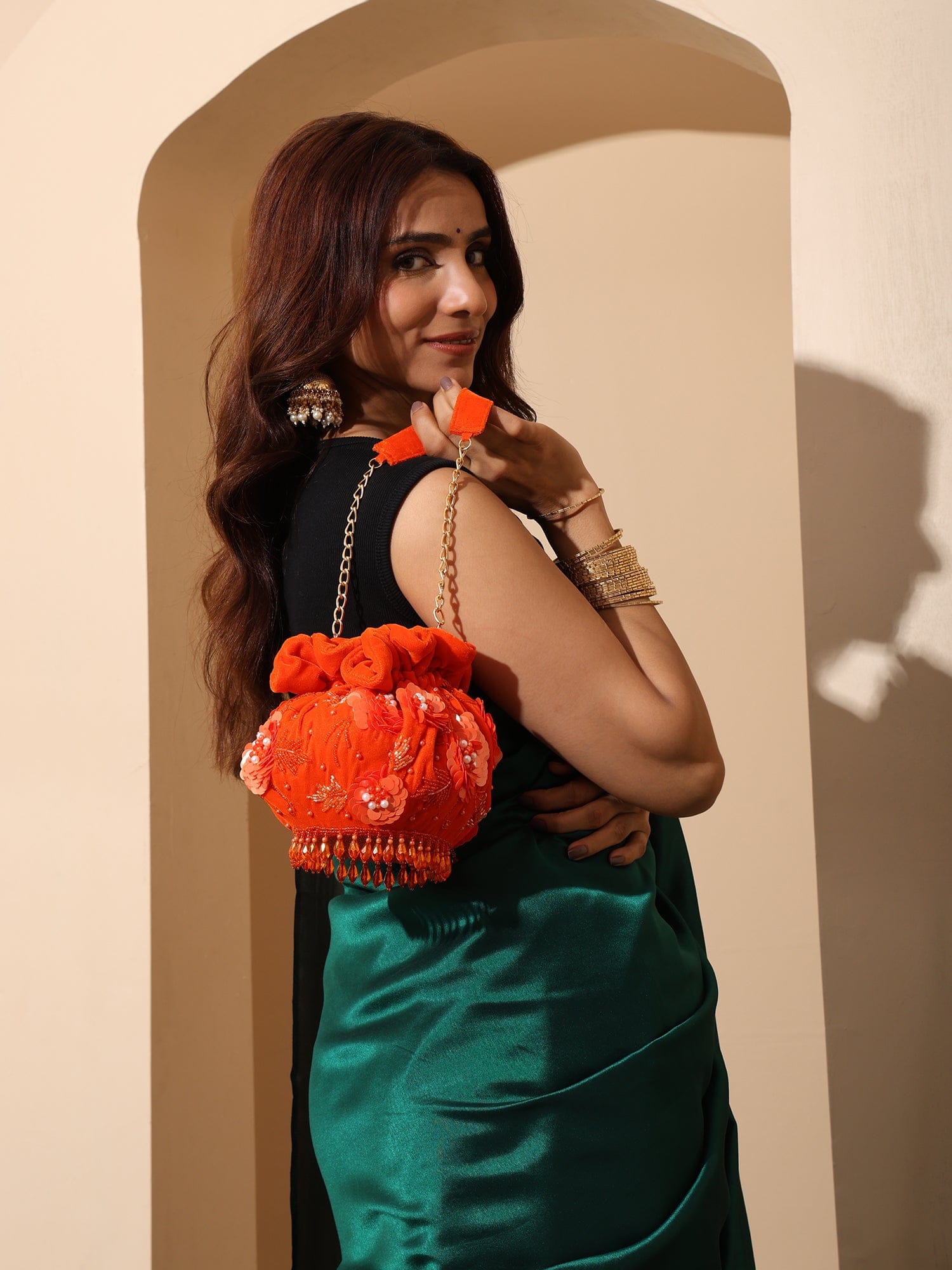 Kumkum Orange Potli