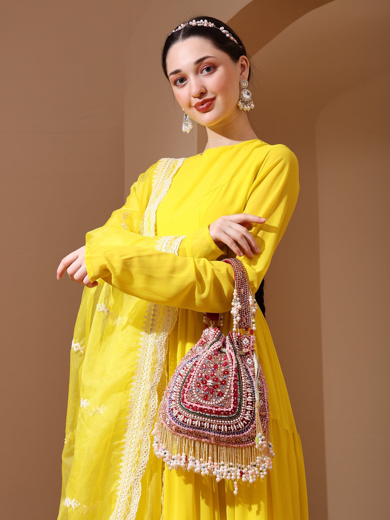 Zahra Pink Potli