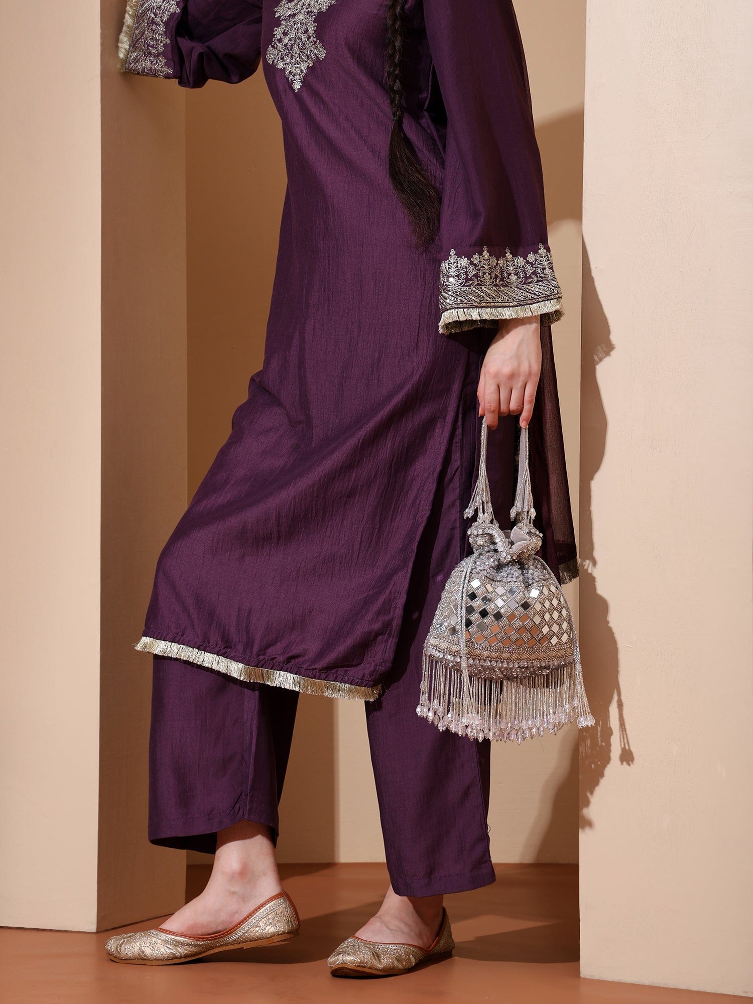 Aaliya Silver Potli