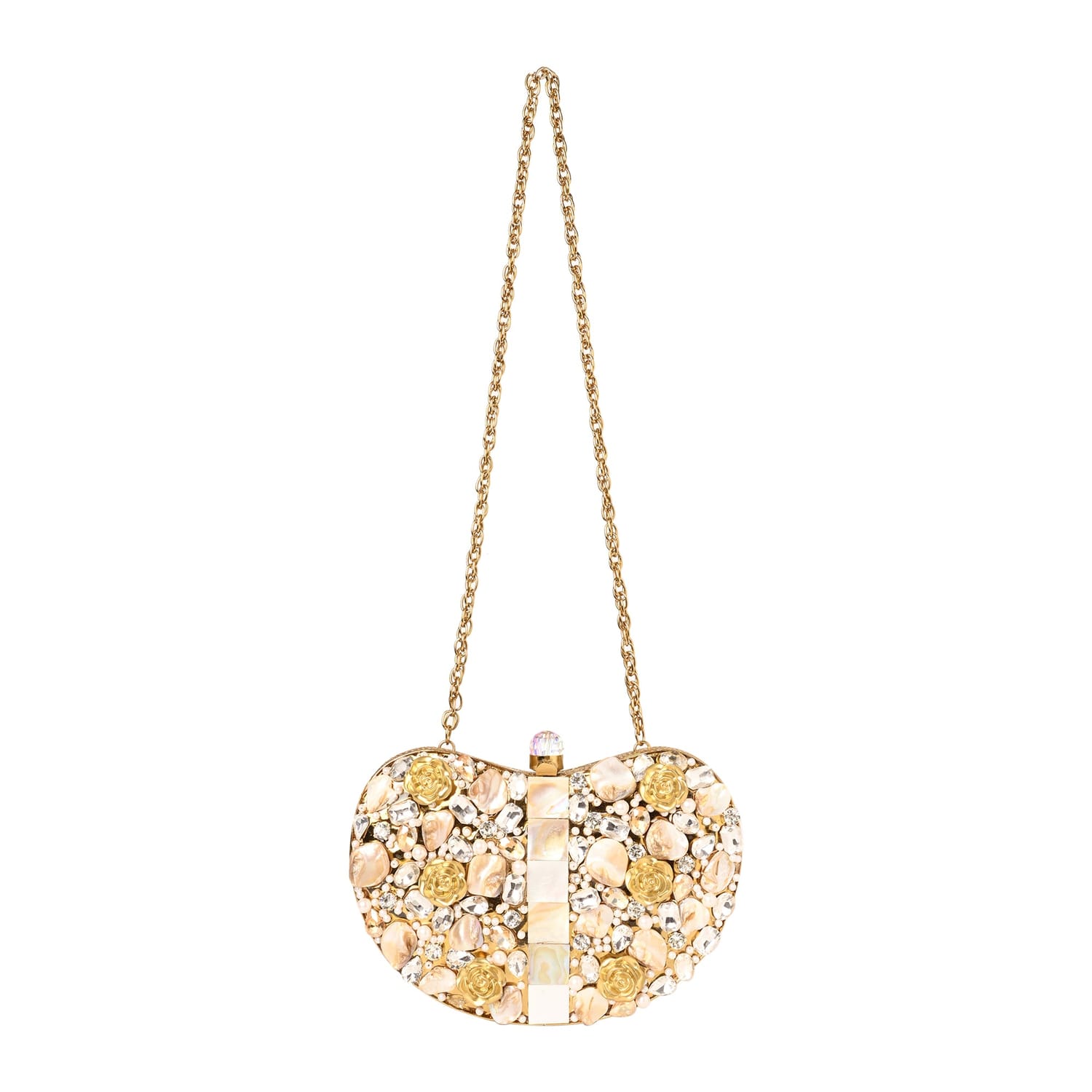 Roohani Golden Clutch