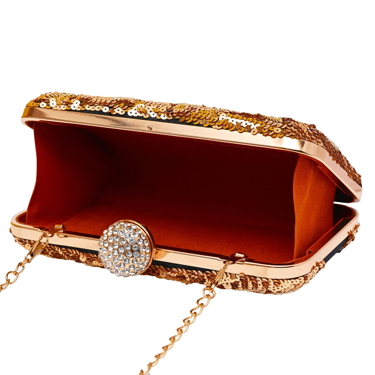 Velour Black Name Clutch