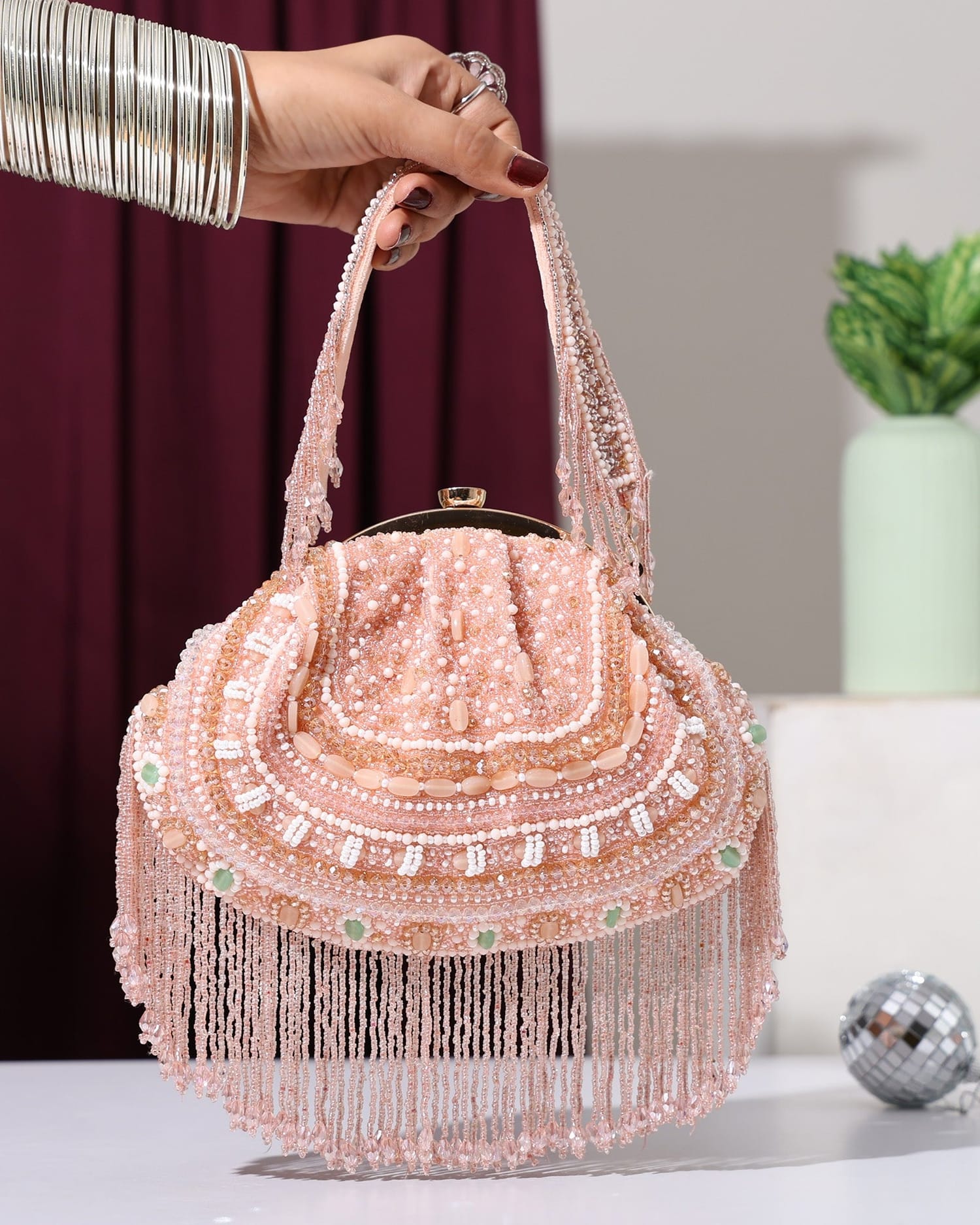 Sunehri Black Batua Bag