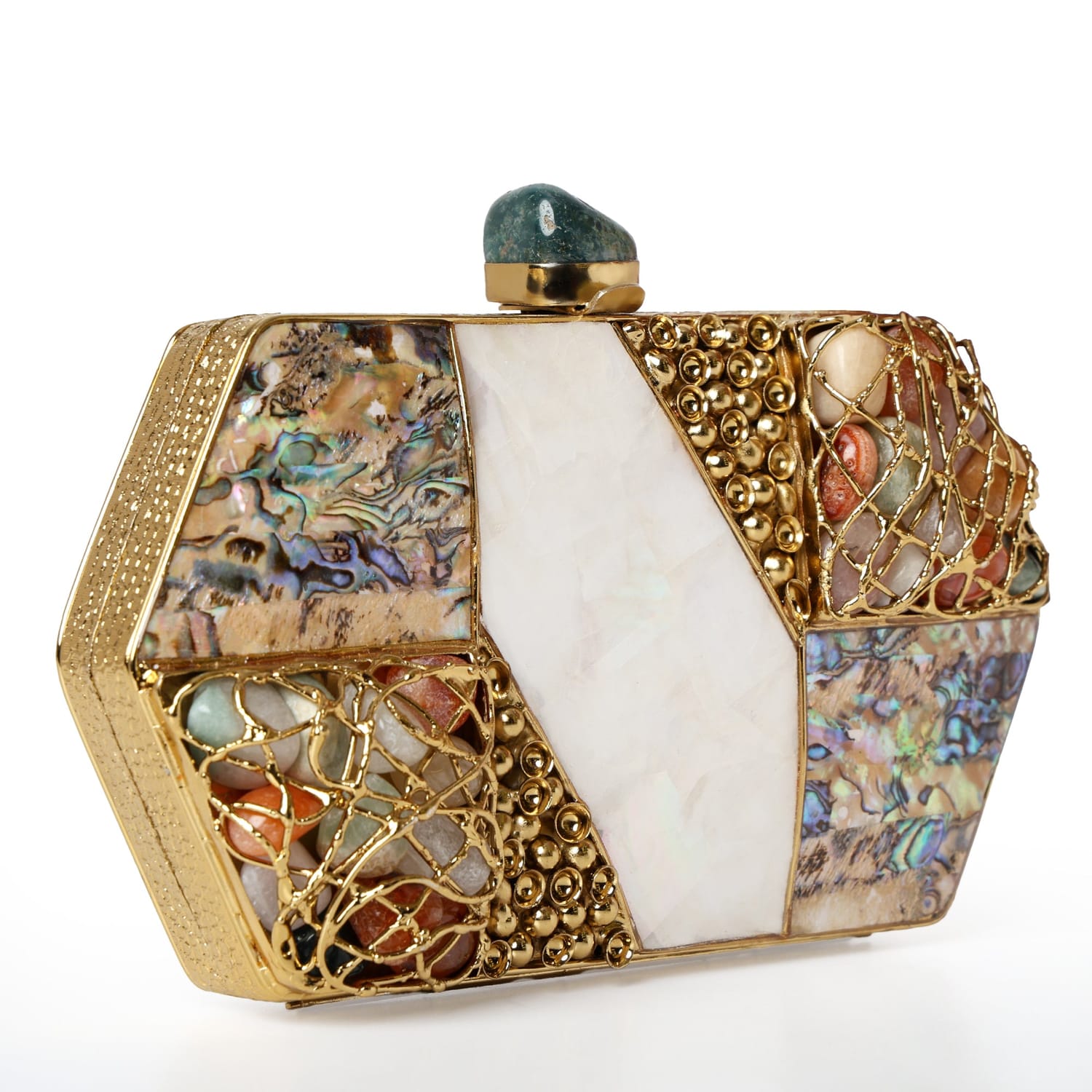Saaz Golden Clutch