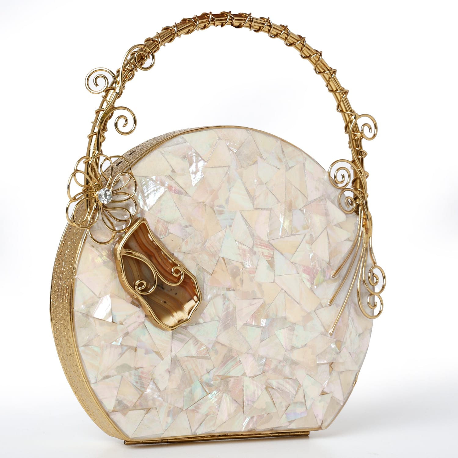 Nazrana Golden Clutch