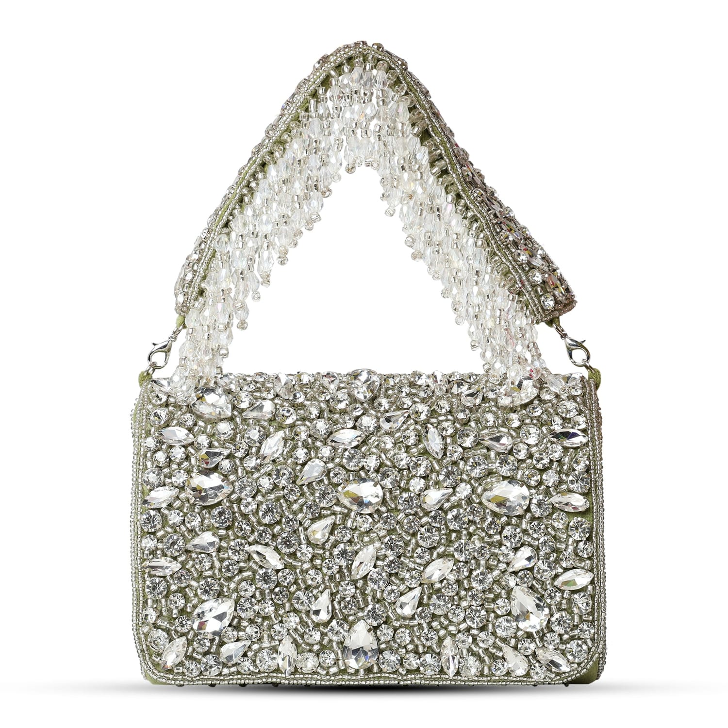 Feroza Green Flap Bag