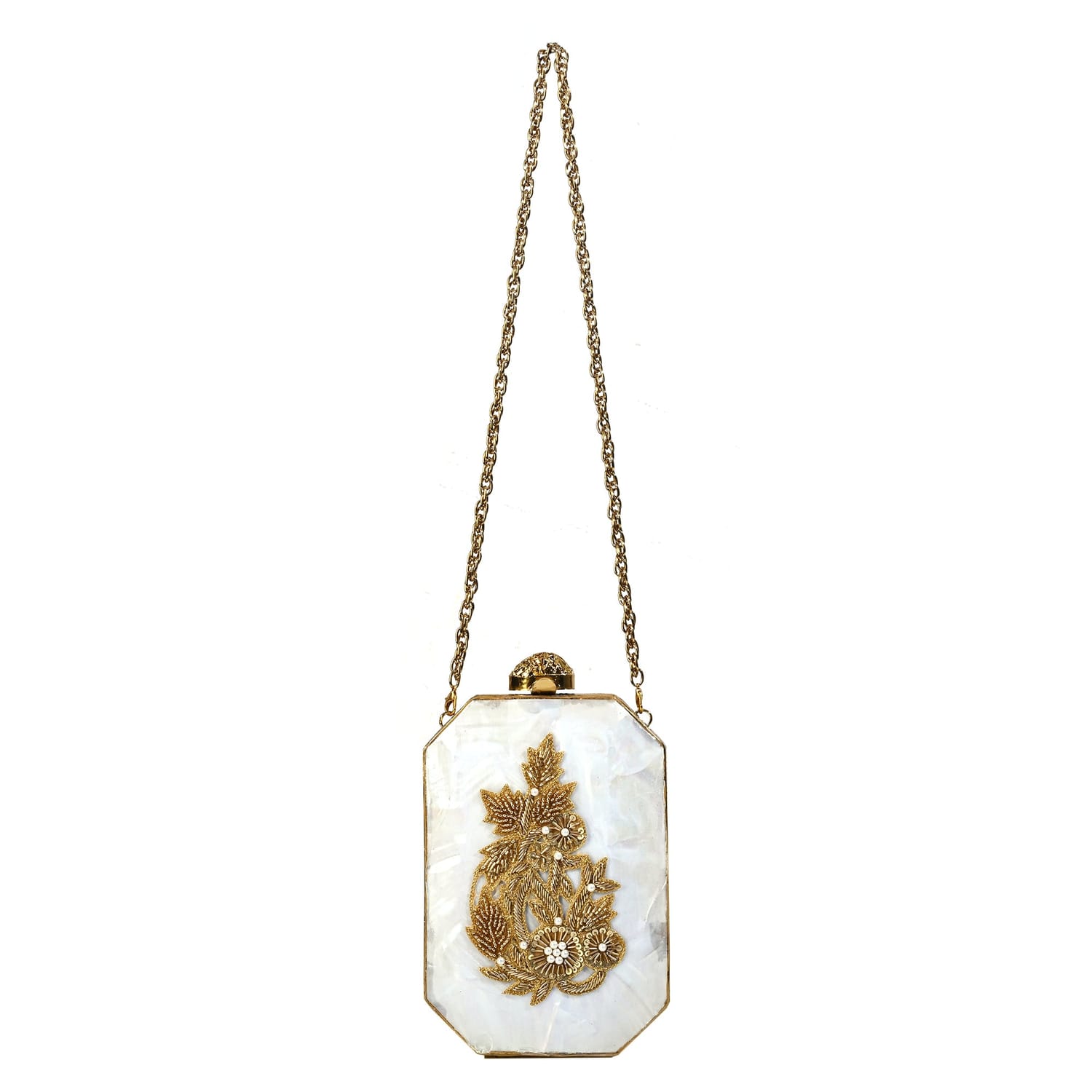 Tara Golden Clutch