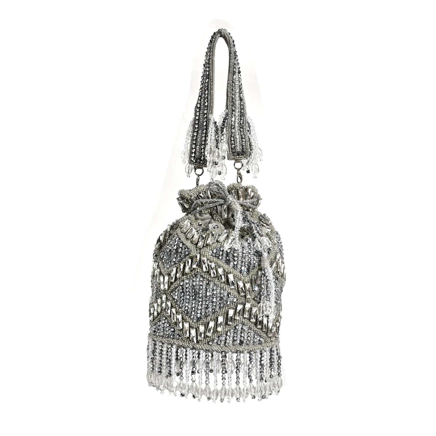 Fiza Silver Potli Bag