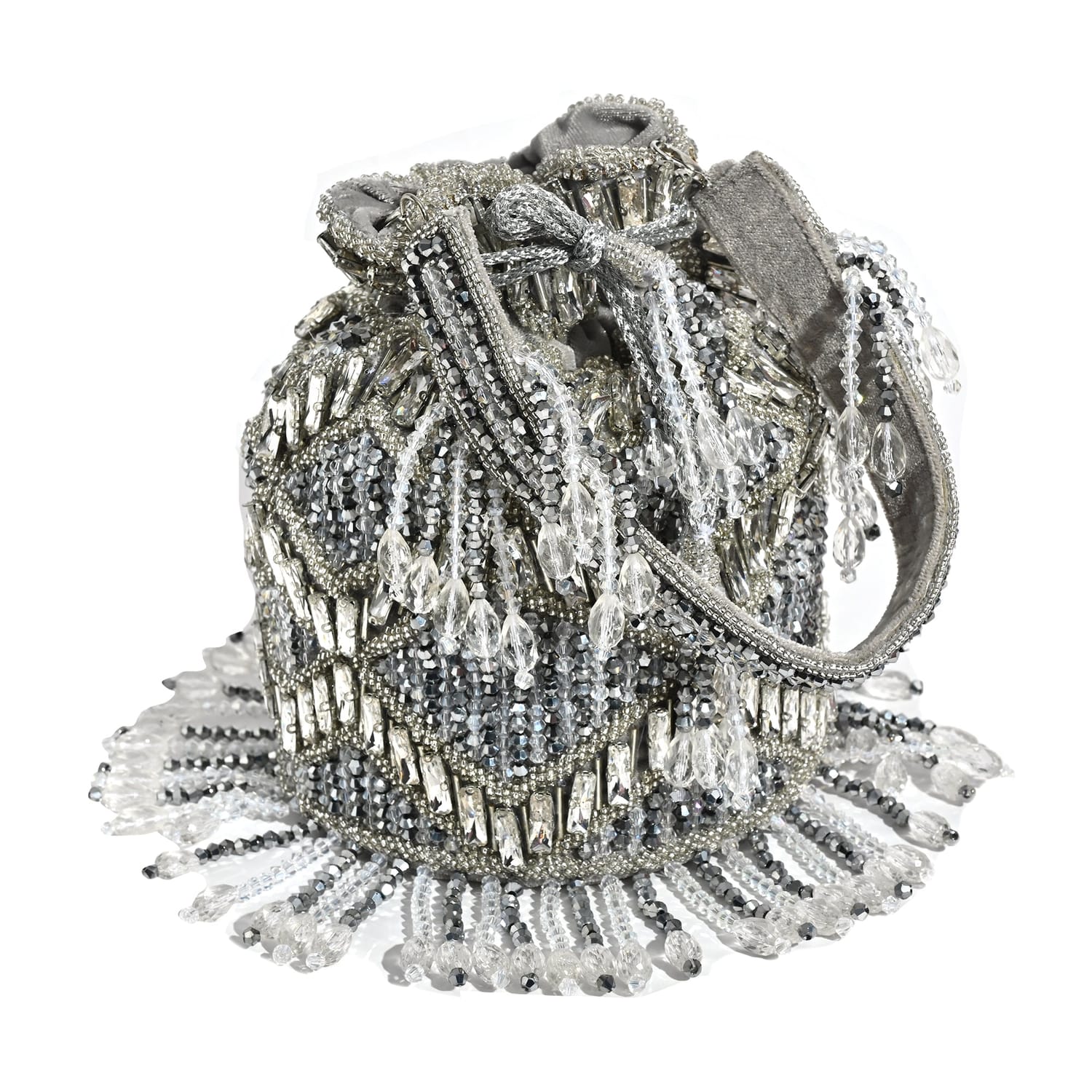 Fiza Silver Potli Bag