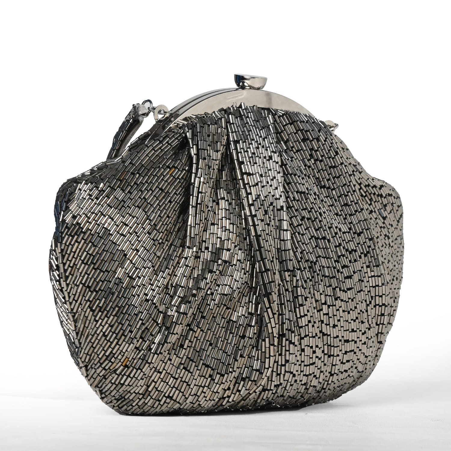 Zeenat Silver Batua Bag