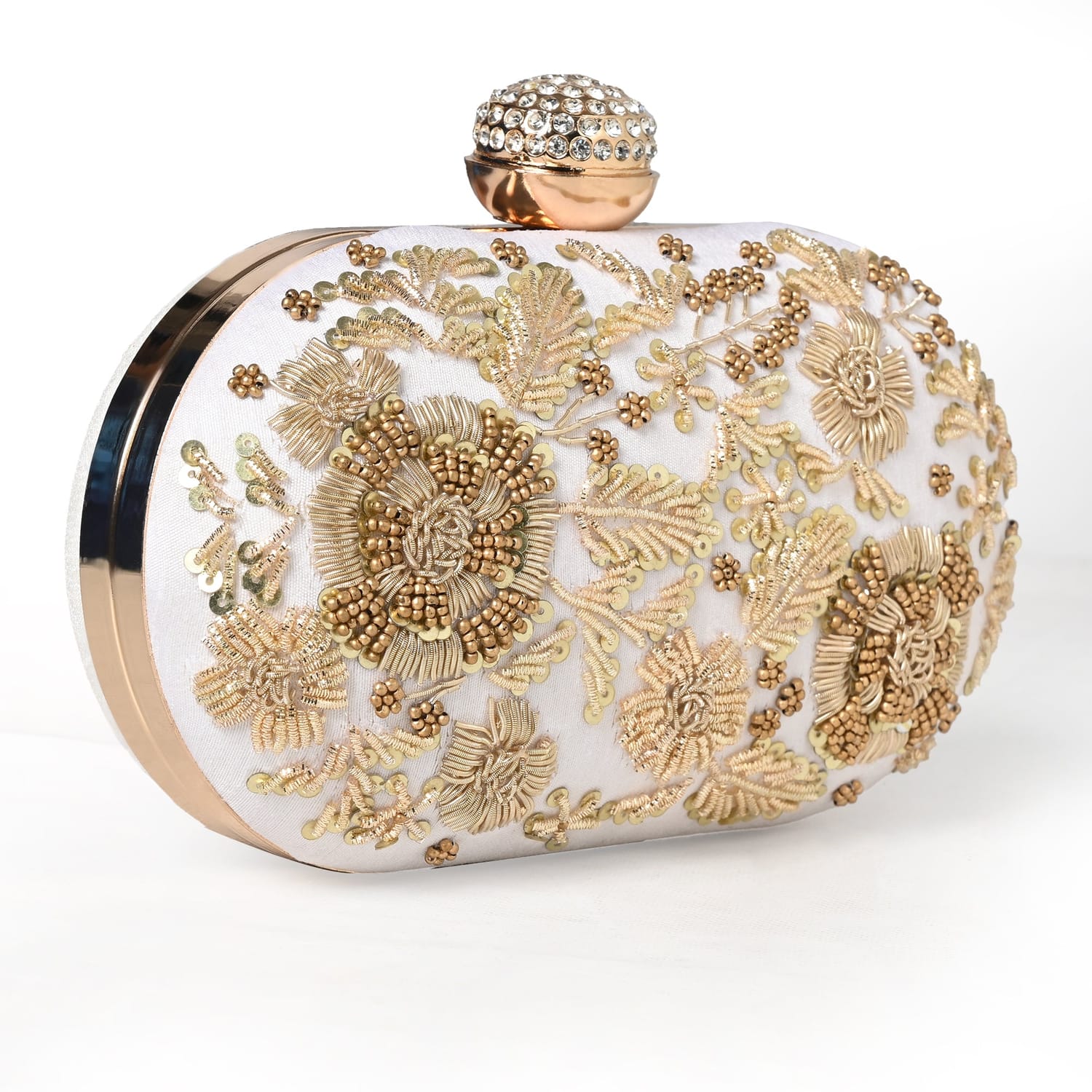 Adaa White Clutch