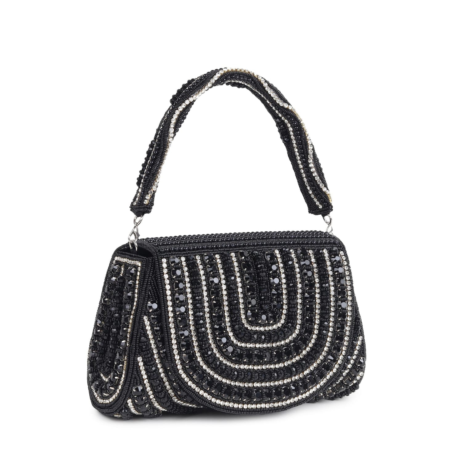 Zarqash Black Flap Bag