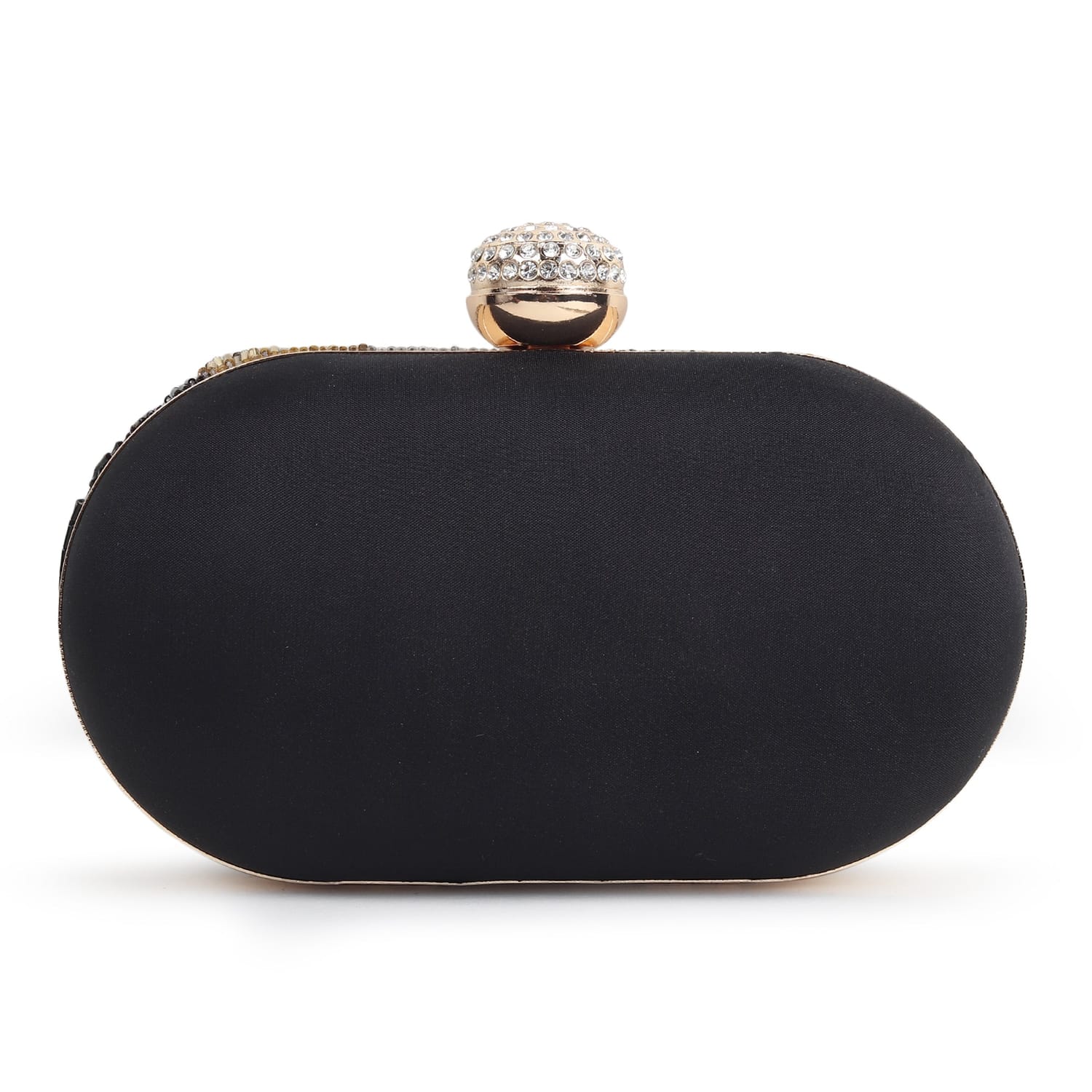 Nayab Black Clutch