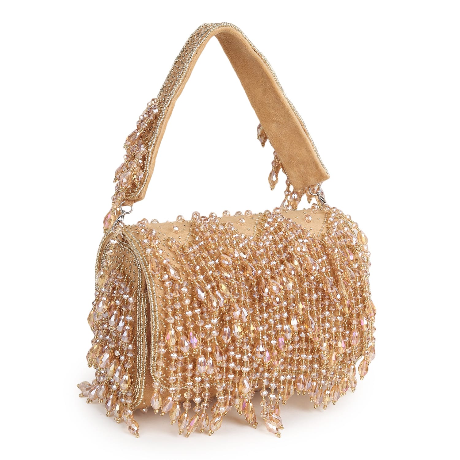 Shabnam Golden Flap Bag