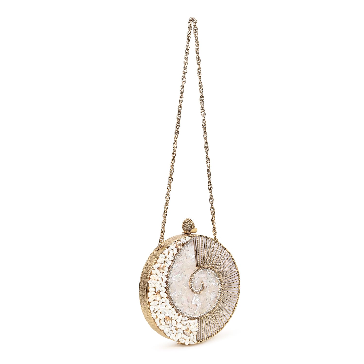 Noorana Golden Clutch