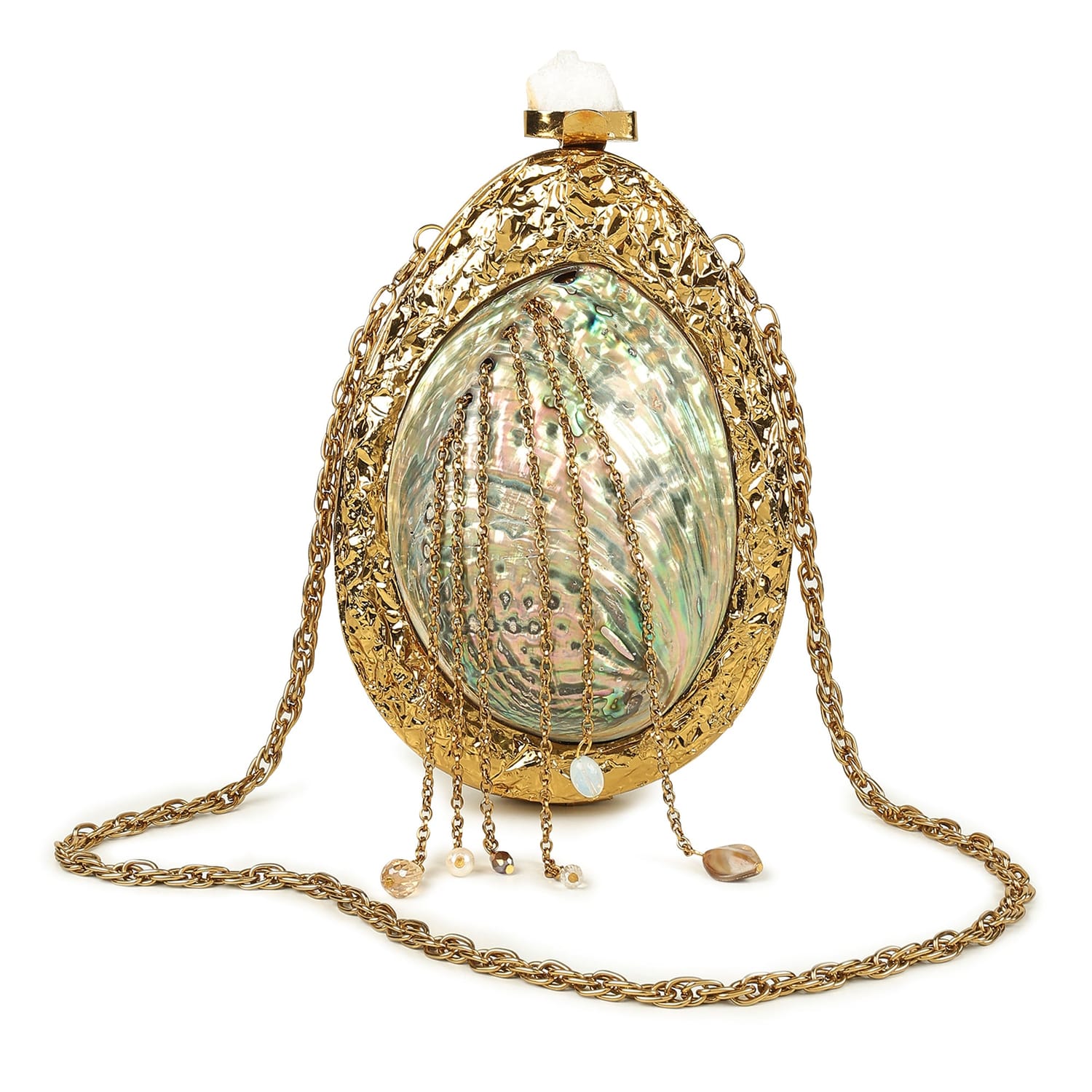 Roopika Golden Clutch