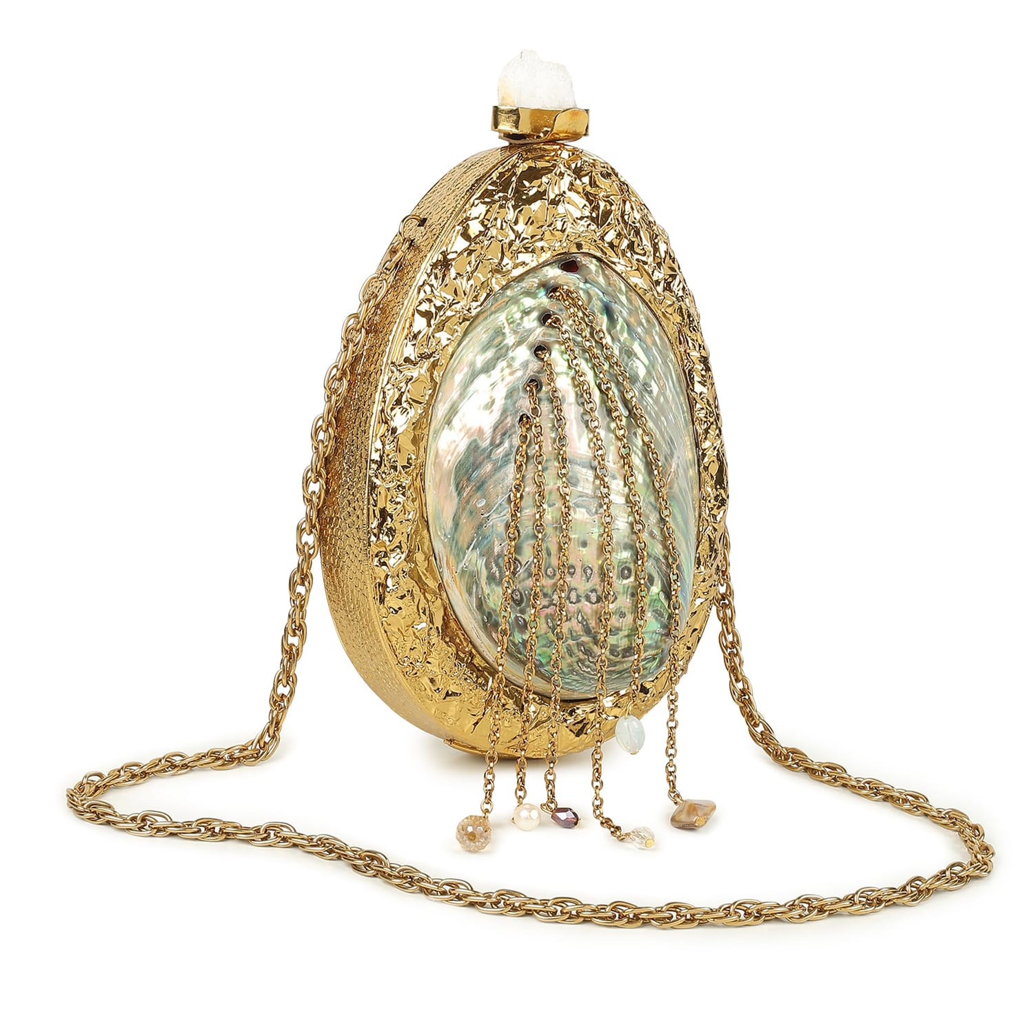 Roopika Golden Clutch