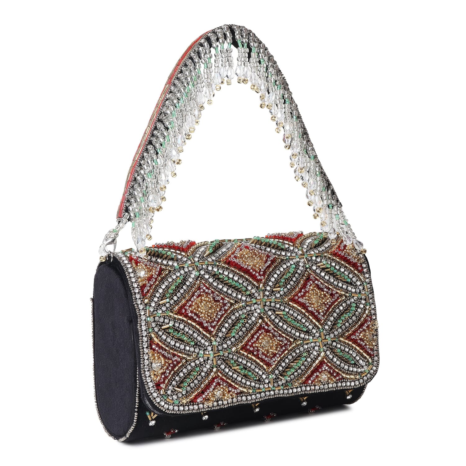 Jugnu Black Flap Bag