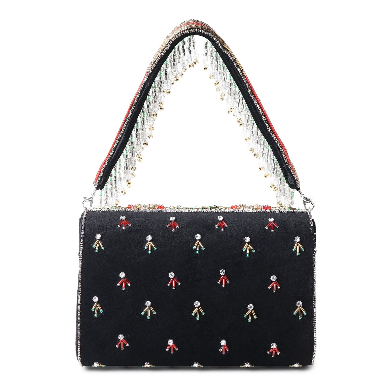 Jugnu Black Flap Bag
