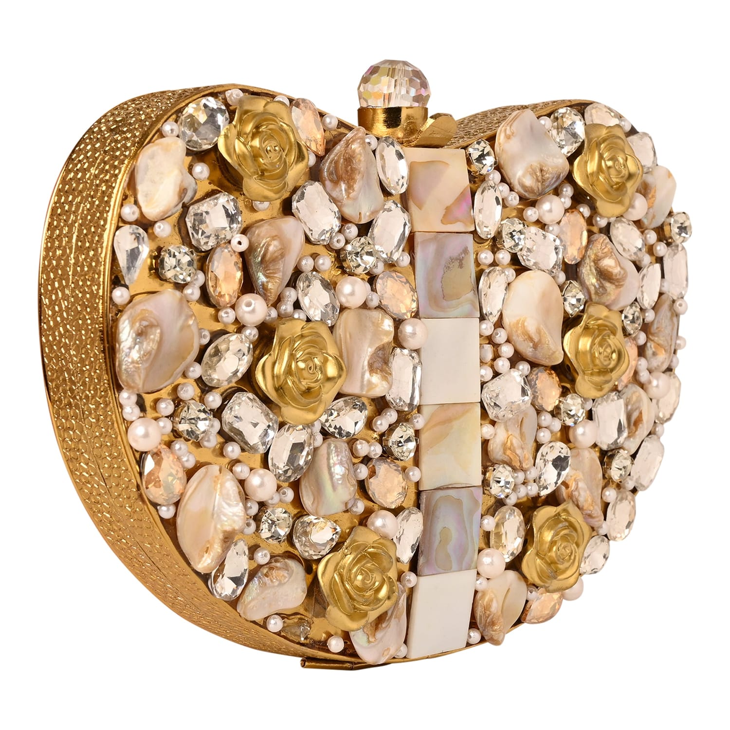 Roohani Golden Clutch