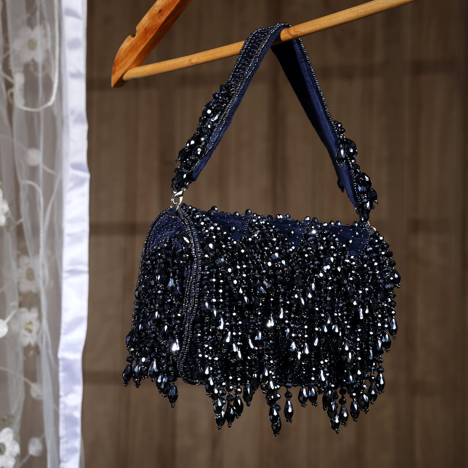 Shabnam Blue Flap Bag