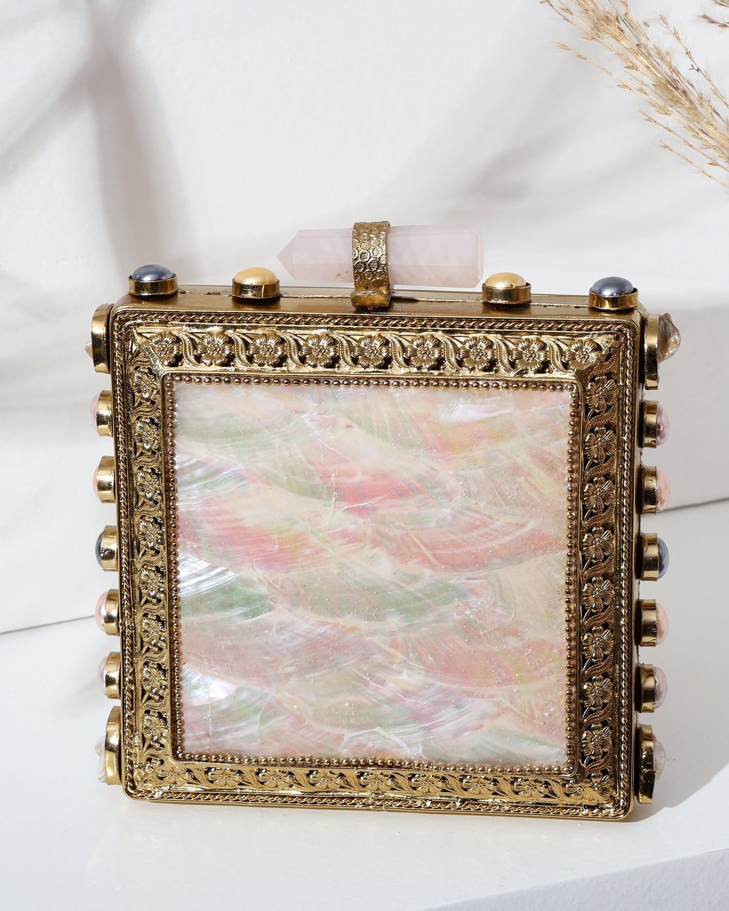 Meher Golden Clutch