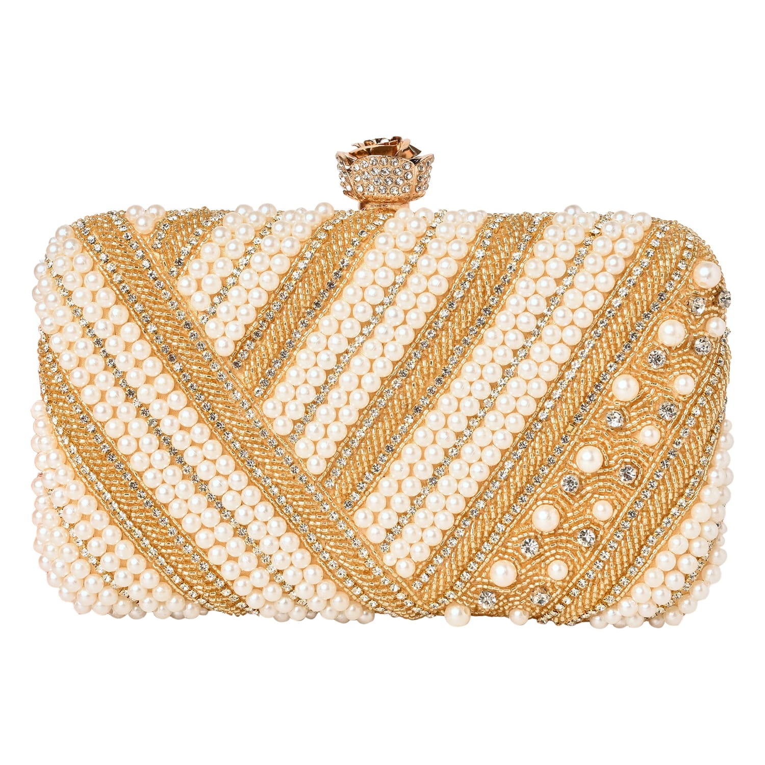 Roshni Golden Clutch