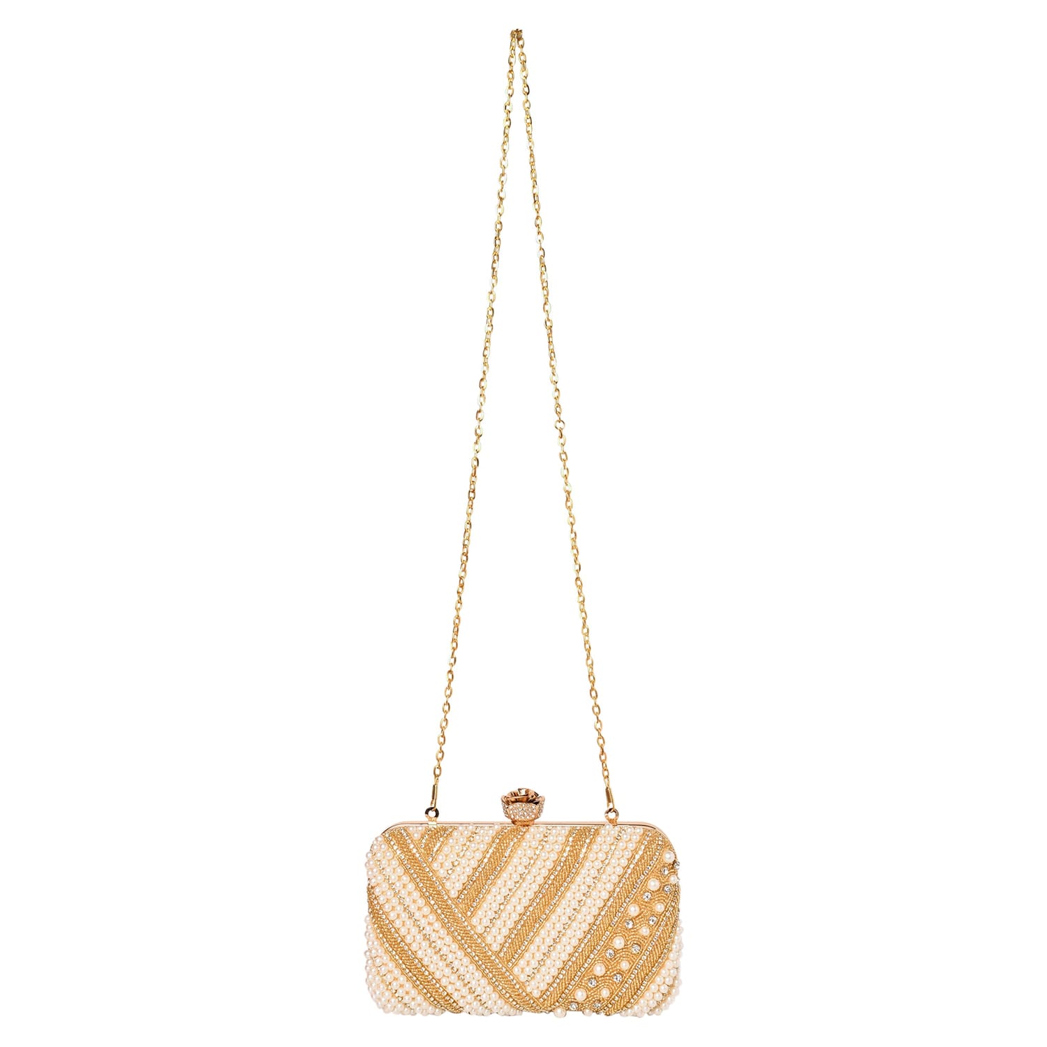 Roshni Golden Clutch