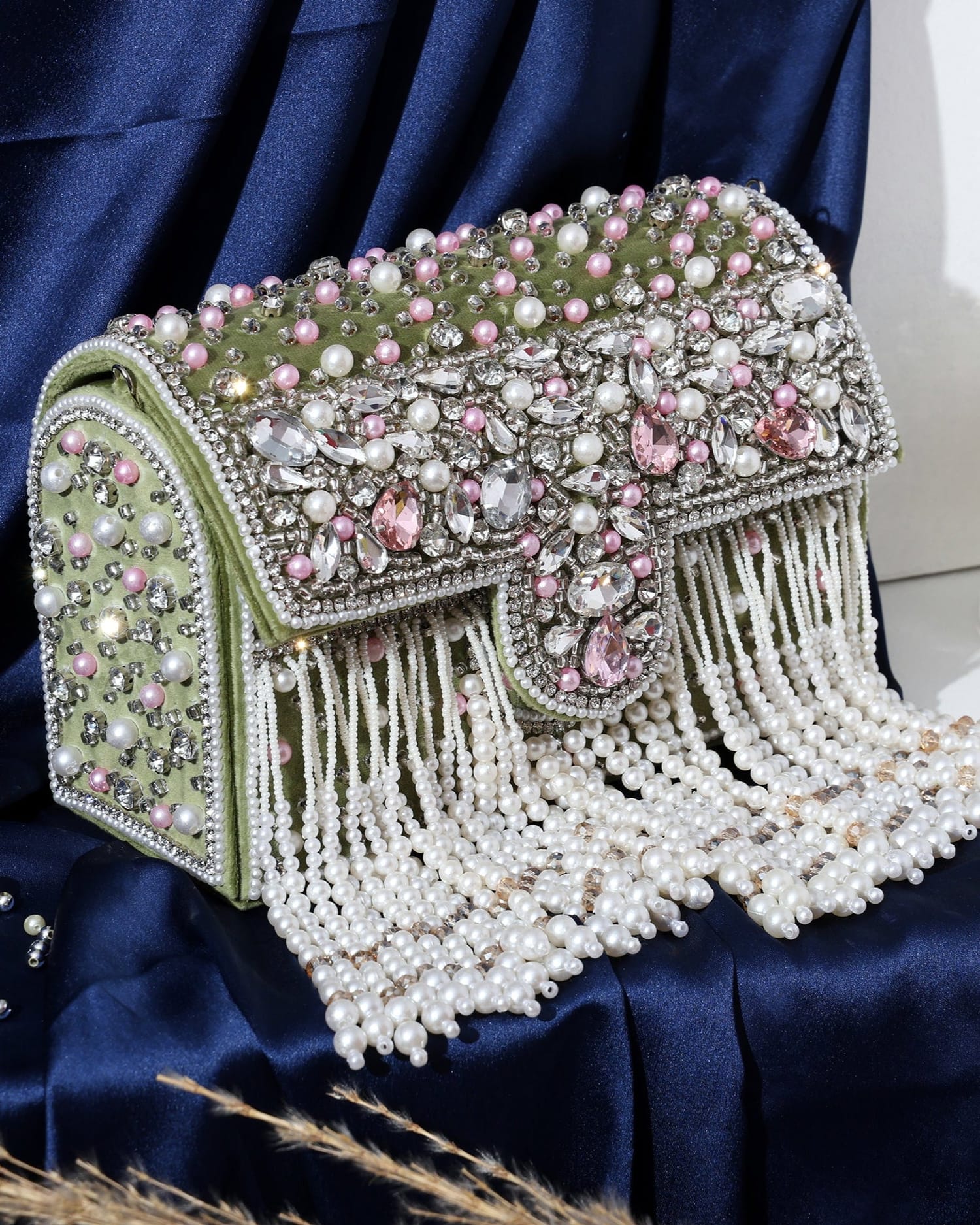 Mira Blue Box Clutch