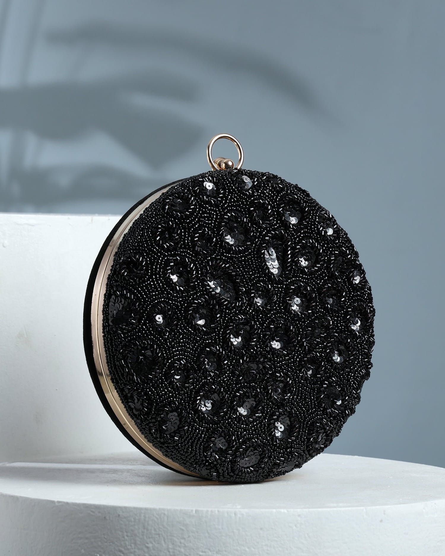 Midnight Black Clutch
