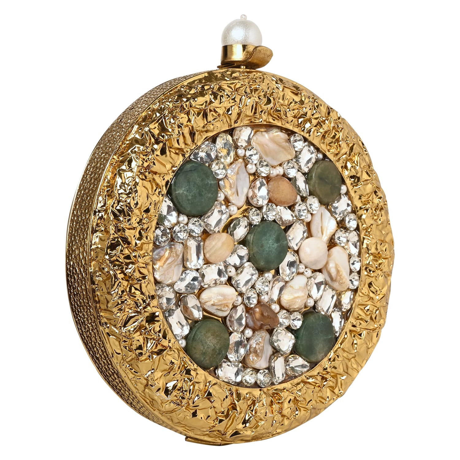Indira Golden Clutch