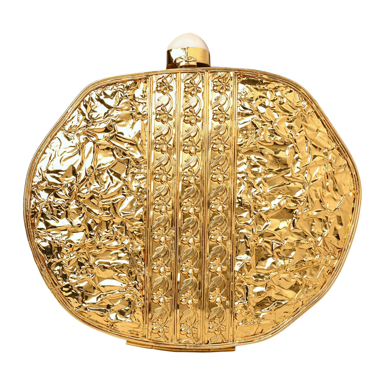 Sagarika Golden Clutch