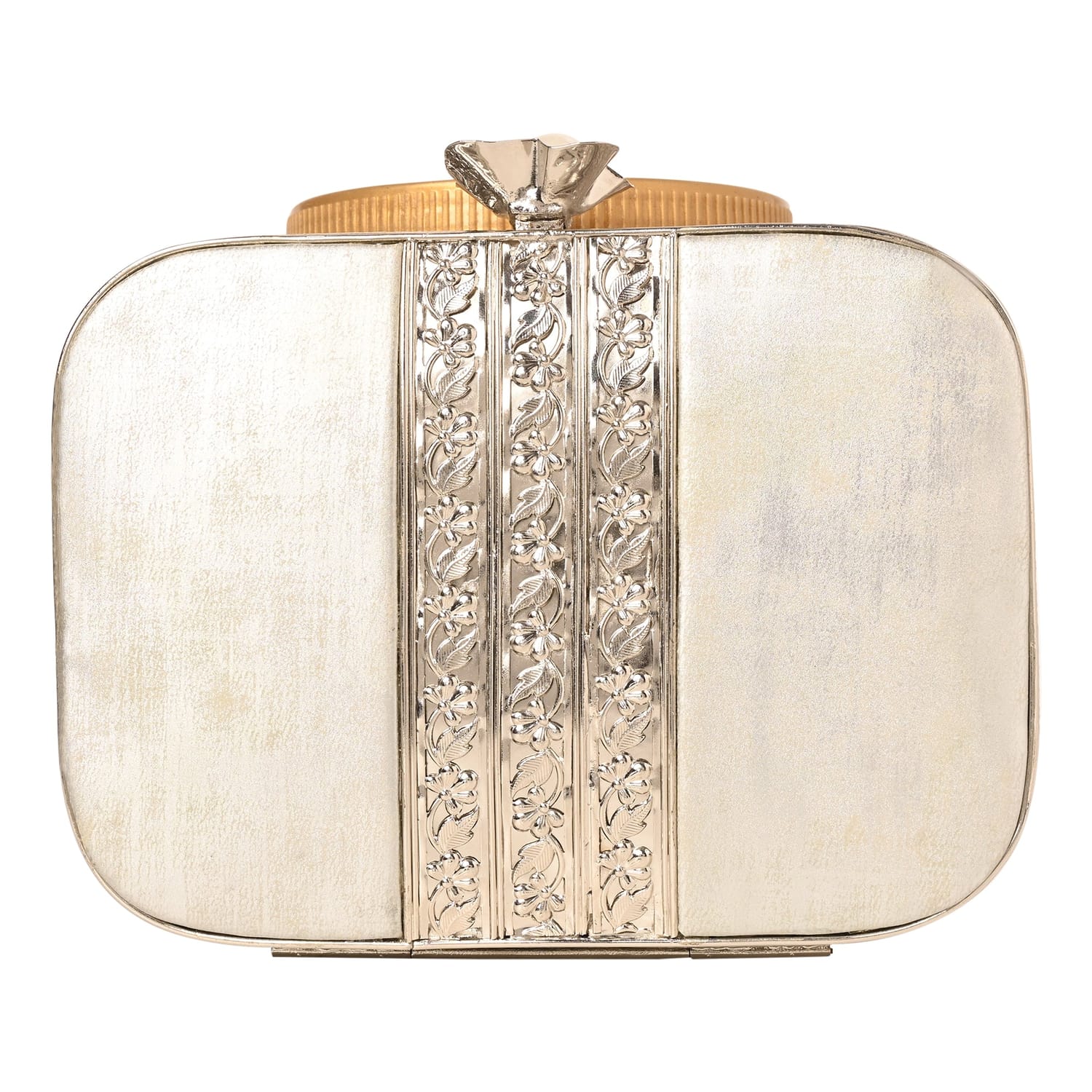 Petalia Silver Clutch