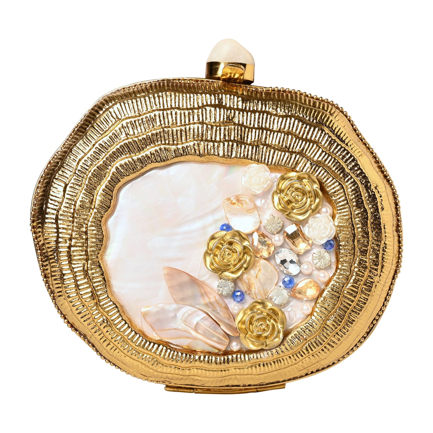Sagarika Golden Clutch