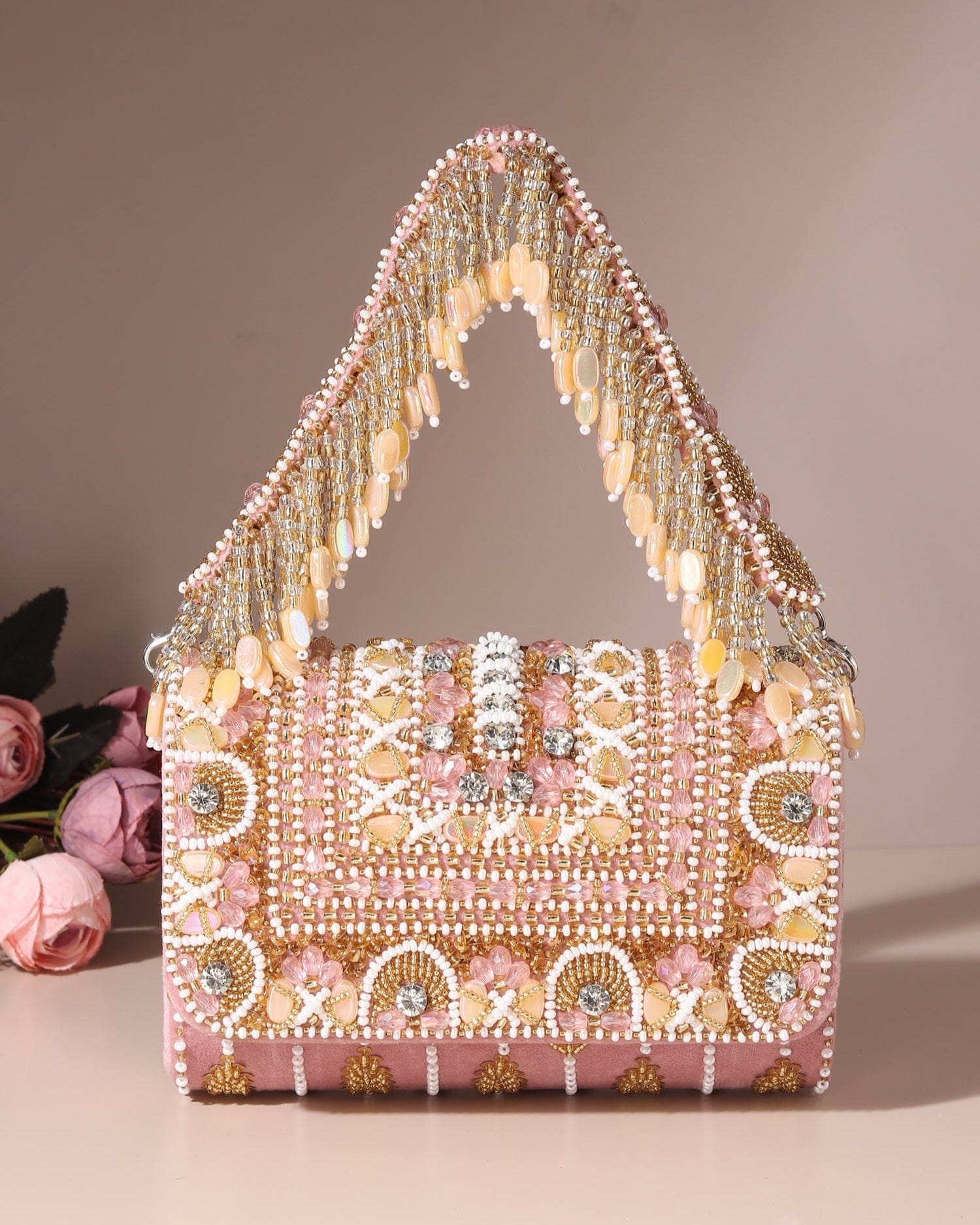 Inaaya Beige Flap Bag