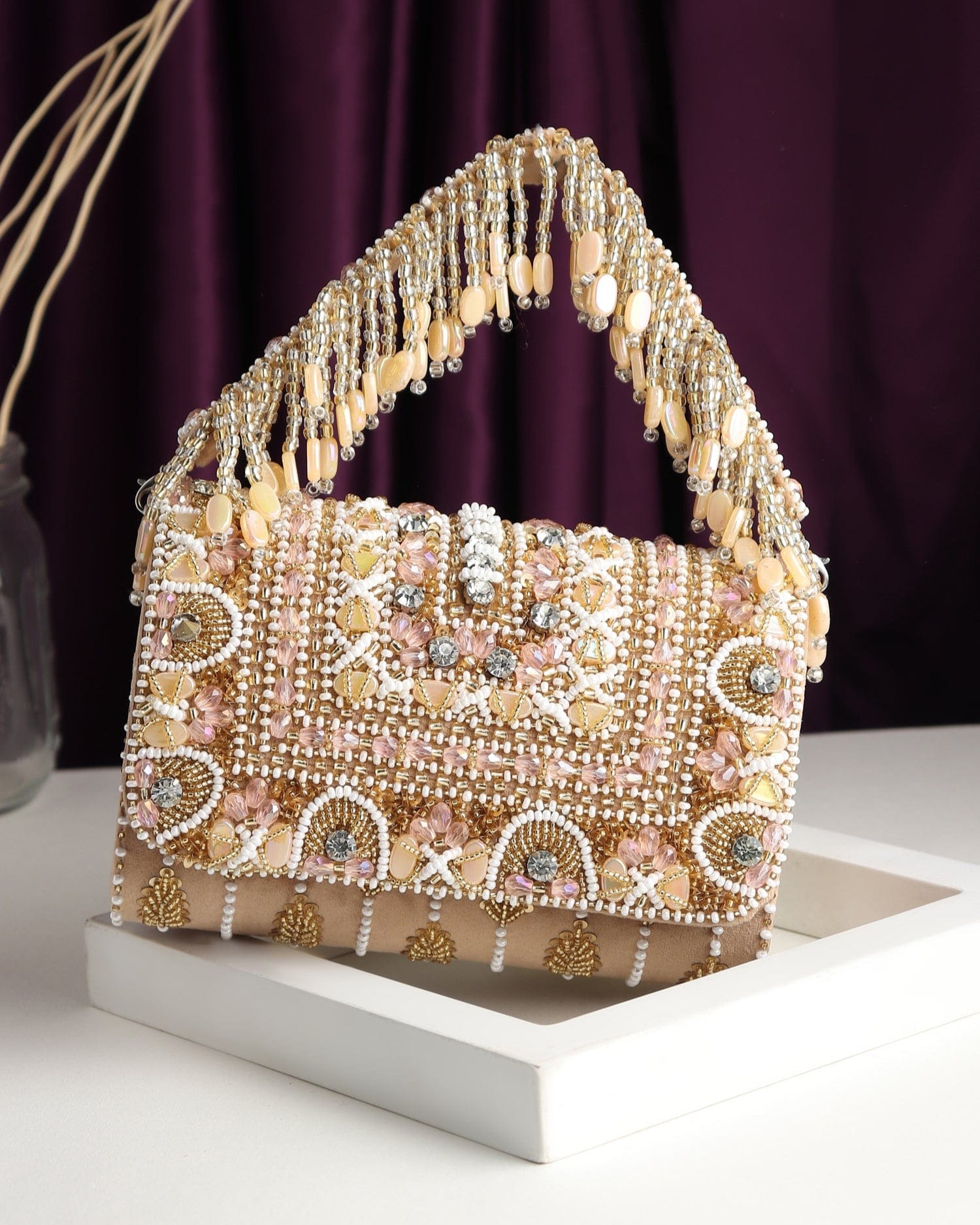 Inaaya Beige Flap Bag