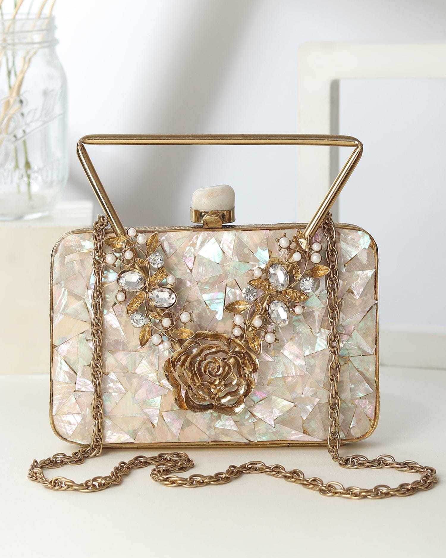 Opaline Golden Clutch
