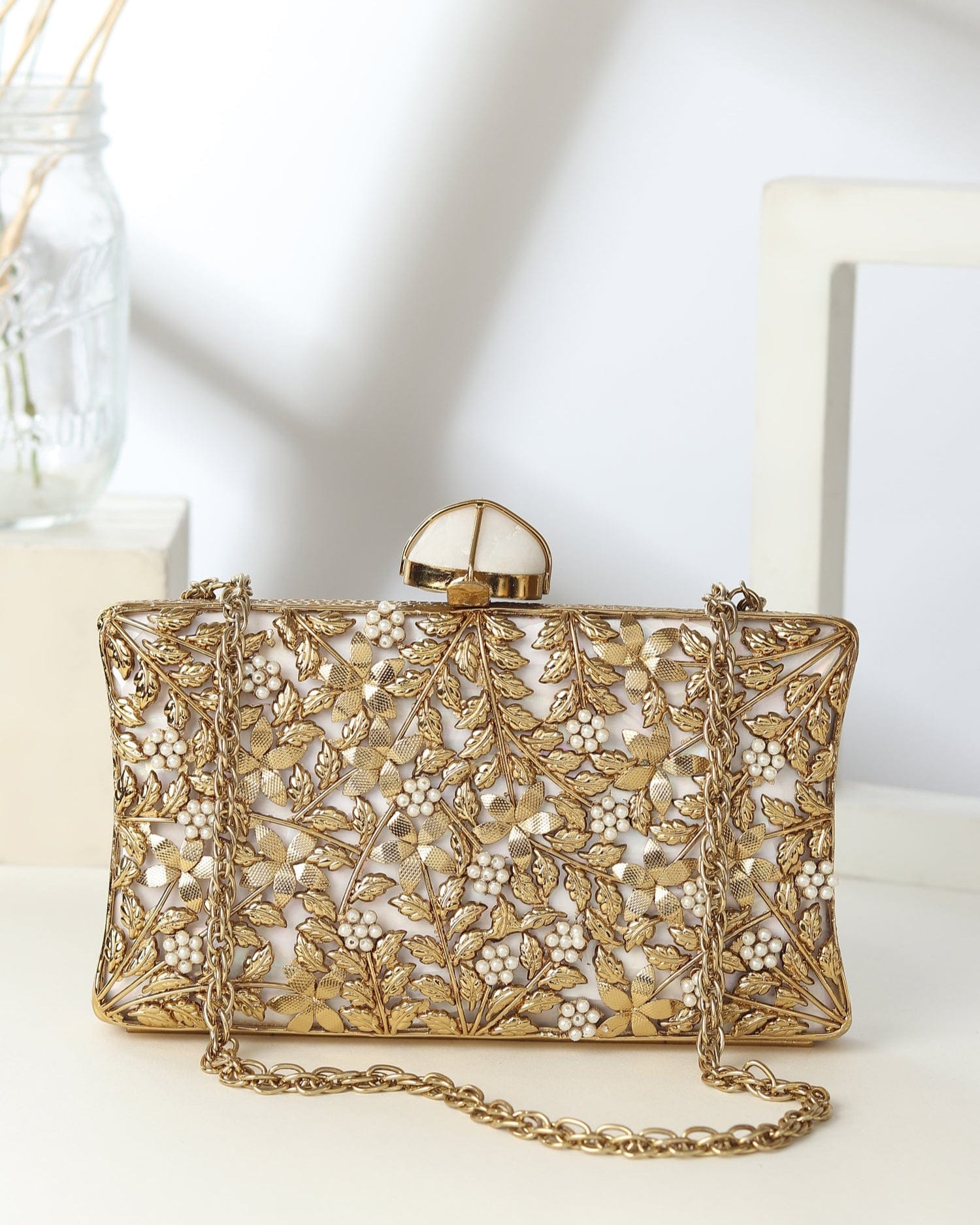 Rangrez Golden Clutch