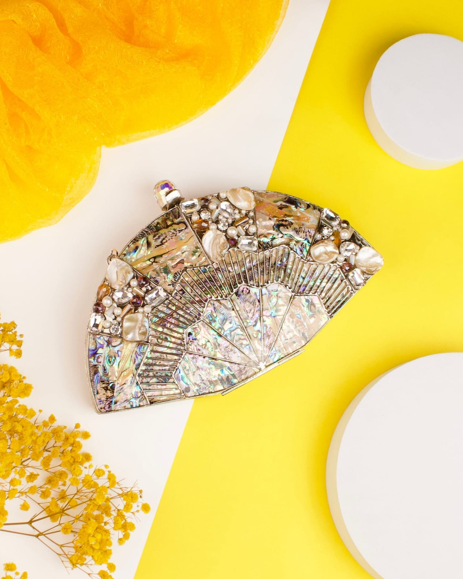 Oceana Silver Clutch