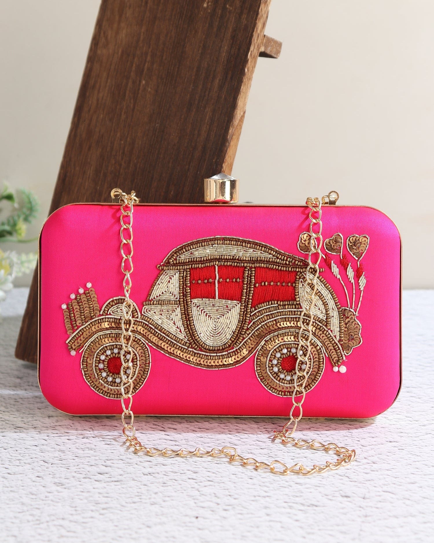 Retro Pink Clutch