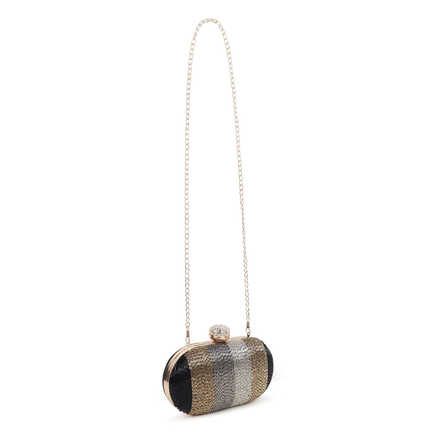 Nayab Black Clutch