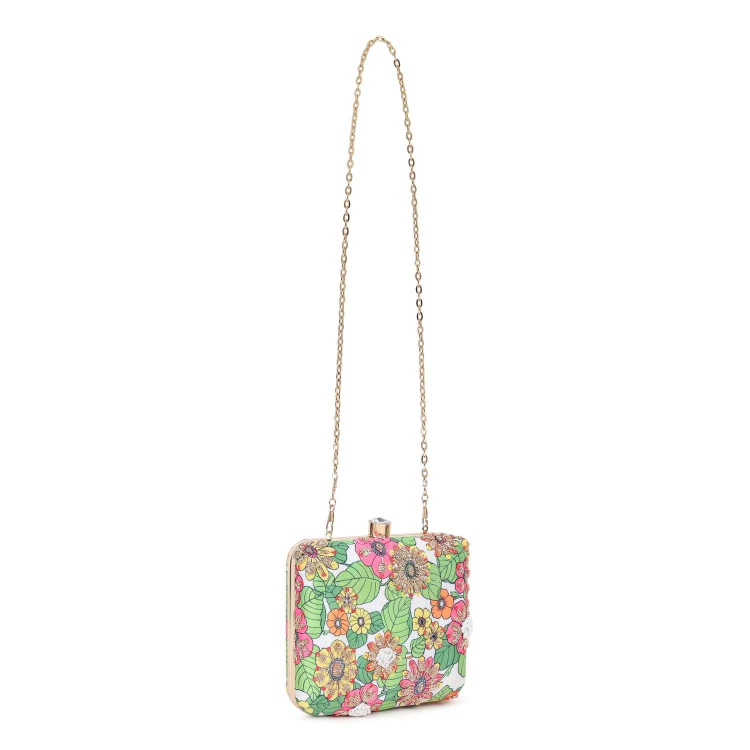 Vanika Green Clutch