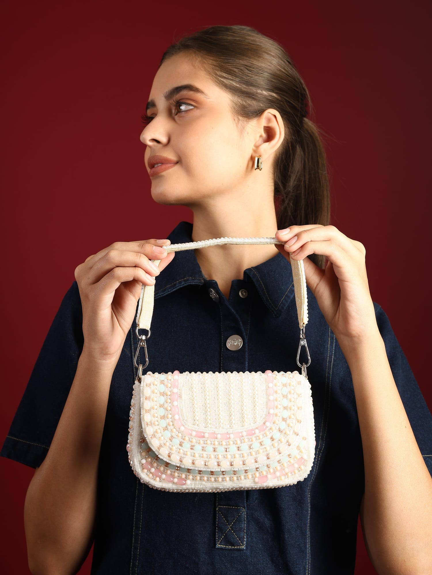 Tarini White Bag