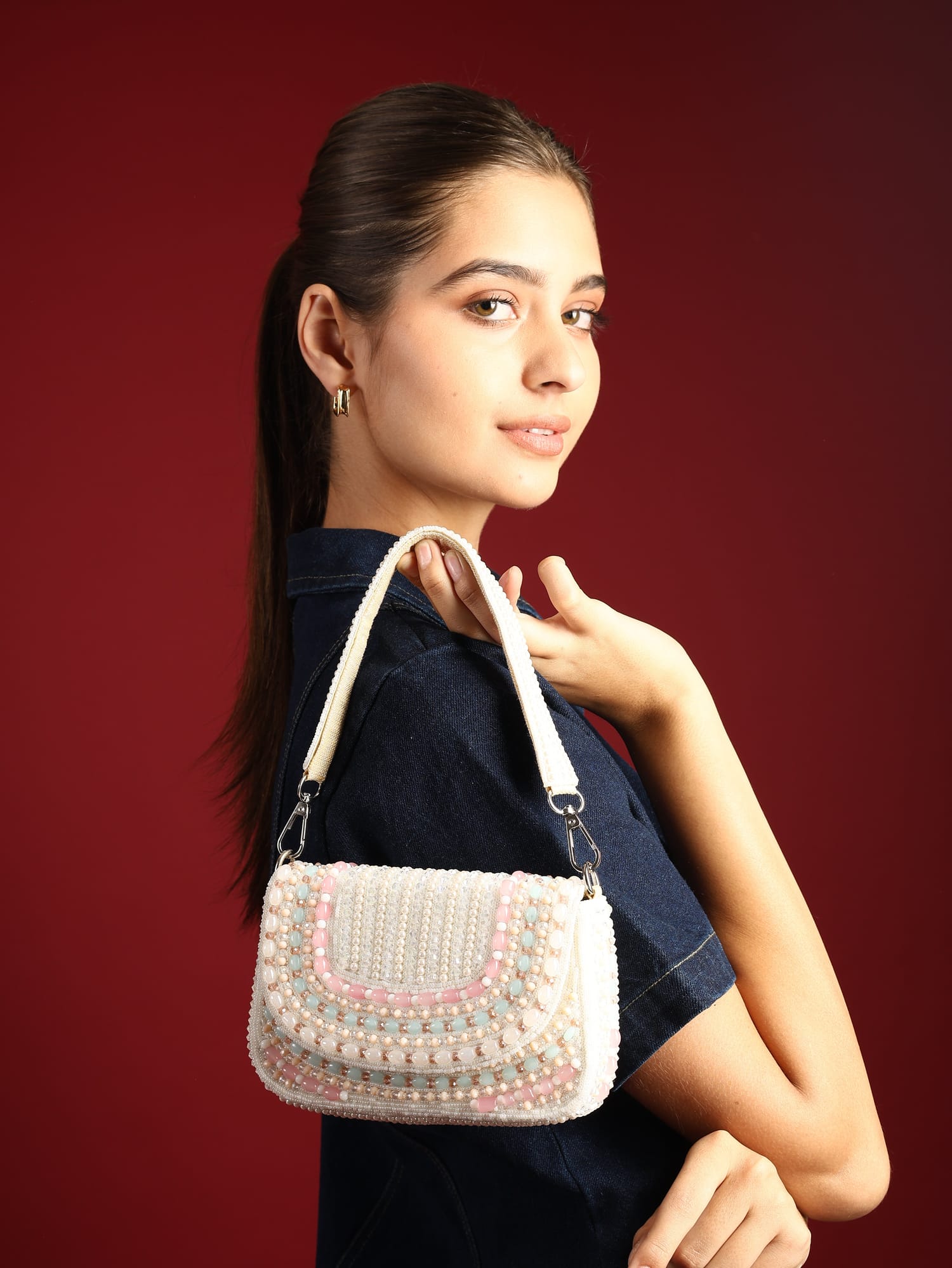 Tarini White Bag